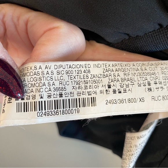 Zara - Black Bomber Jacket - XS - Picture 7 of 9